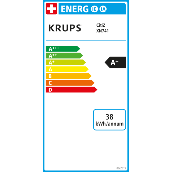 Nespresso Kaffeemaschine Citiz Red Krups – Bild 2