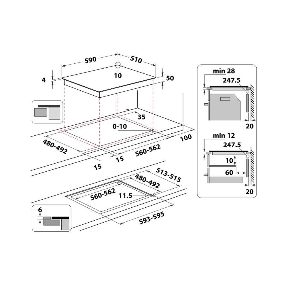 Bauknecht Cerankochfeld mit Induktion - BS 5860F CPNE – Bild 8